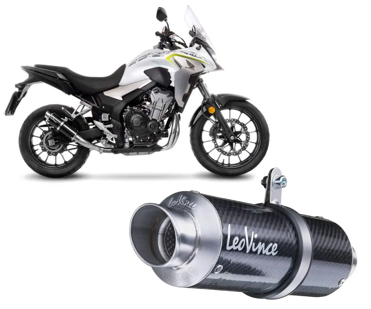 Terminale Di Scarico Leovince Gp Corsa Per Honda Cb 500 X 2019 > 2024-3395-299943