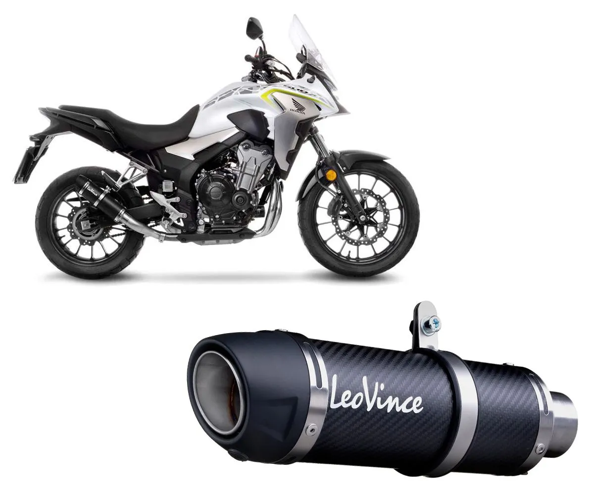 Terminale Di Scarico Leovince Gp Corsa Evo Per Honda Cb 500 X 2019 > 2024-3395E-299944