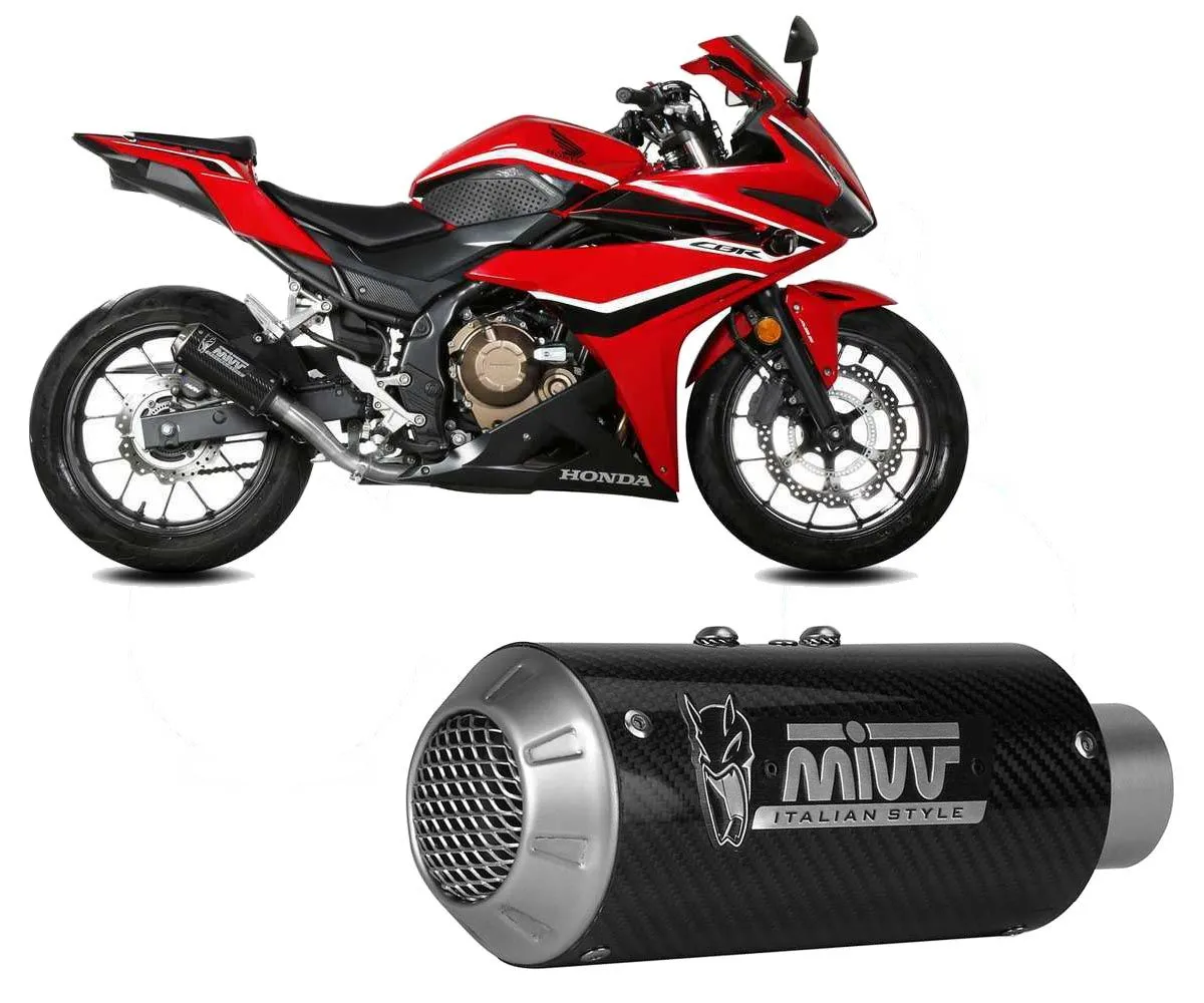 Terminale Di Scarico Mivv Mk3 Carbonio Per Honda Cbr 500 R 2019 > 2020-H.083.SM3C-329860