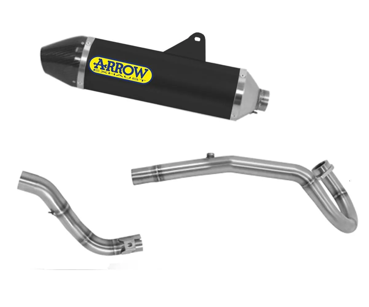Scarico Completo Arrow Thunder Akn Alluminio Nero Honda Crf 300 L 2021 > 2023-72528AKN--72178PD--72179PD-301825