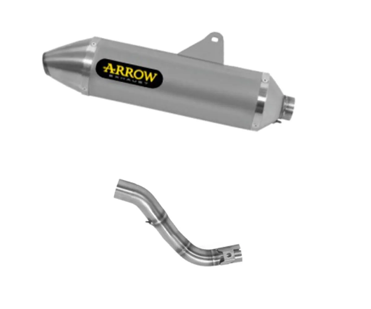 Terminale Scarico + Tubo Nokat Arrow Thunder Ao Alluminio Honda Crf 300 L 2021 > 2023-72528AO--72178PD-301835
