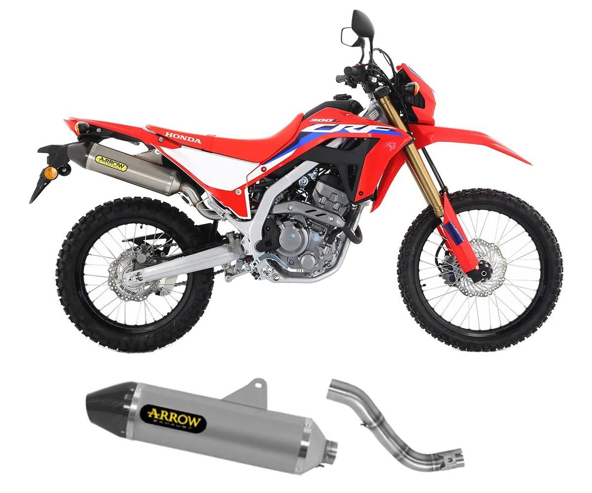 Terminale Scarico + Tubo Kat Arrow Thunder Pk Titanio Honda Crf 300 L 2021 > 2023-72528PK--72178PZ-301818