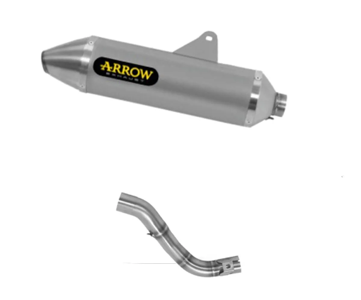 Terminale Scarico + Tubo Kat Arrow Thunder Po Titanio Honda Crf 300 L 2021 > 2023-72528PO--72178PZ-301830