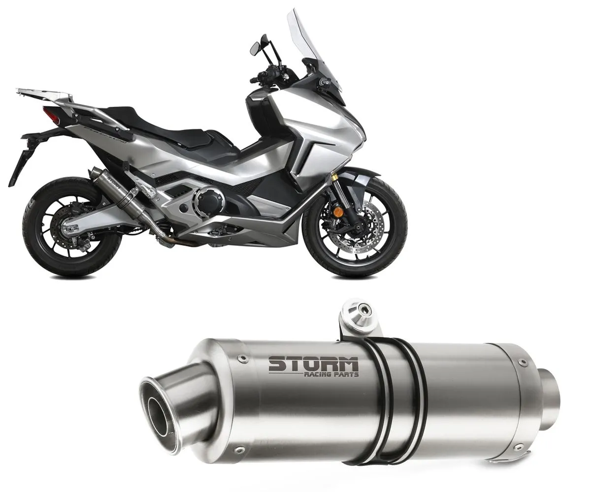 Terminale Di Scarico Storm Gp Acciaio Inox Per Honda Forza 750 2021 > 2024-74.H.080.LXS-301211