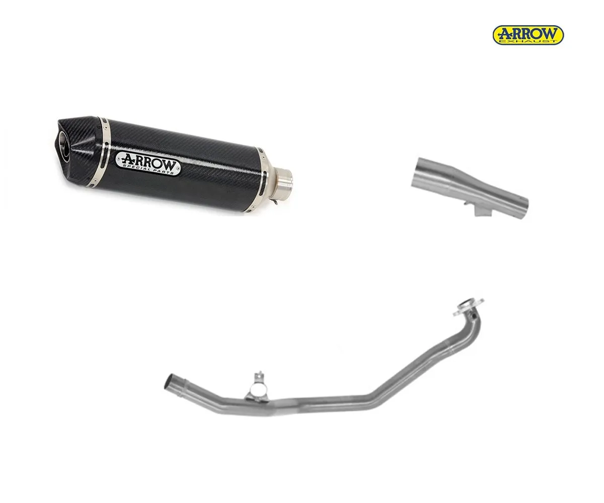 Scarico Completo Arrow Race-tech Carbonio Honda Nc 750 X 2021 > 2024-71933MK--71463MI--71464MI-248053