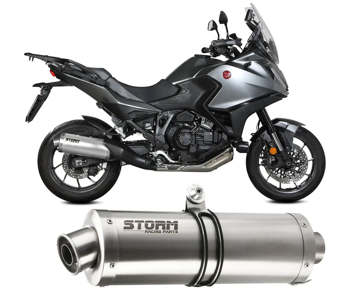 Scarico Storm By Mivv Oval Inox Per Honda Nt 1100 2022 > 2024-74.H.089.LX2-389854