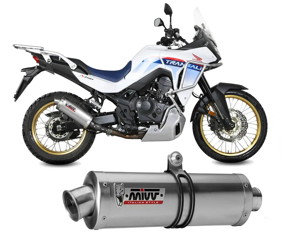 Terminale Scarico Mivv Oval Inox Per Honda Xl 750 Transalp 2023 > 2024-H.086.LX1-388489