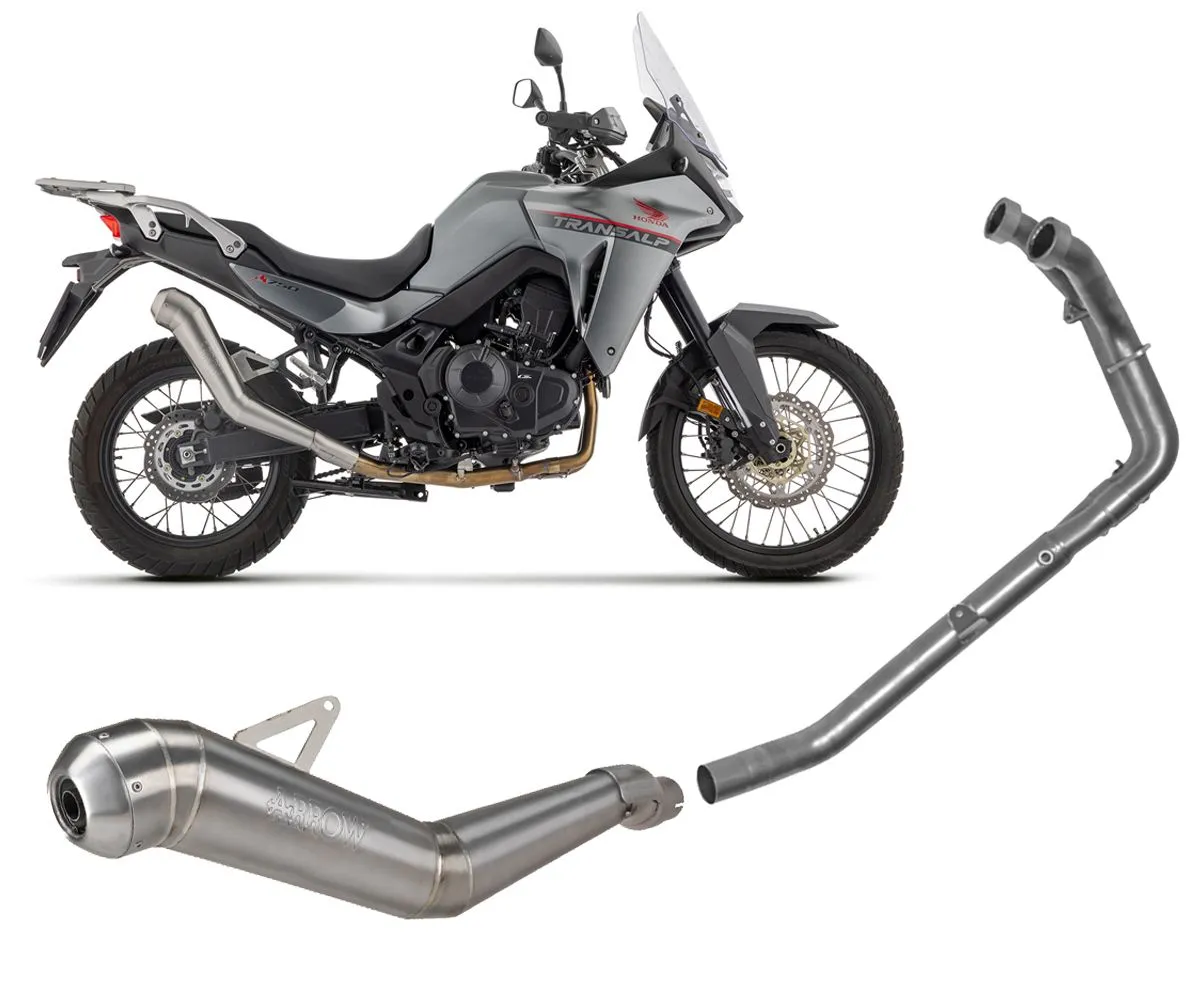 Impianto Completo Arrow Dakar Replica Euro 5 Nichrom Per Honda Xl 750 Transalp 2023 > 2024-72502DR--72189PD-388416