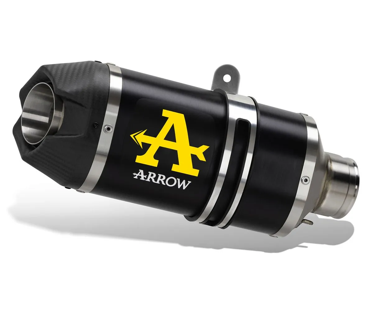 Impianto Completo Arrow Indyrace Evo All Dark Fondello Carb Honda Xl 750 Transalp 2023 > 2024-72645AKN--72189PD-388418