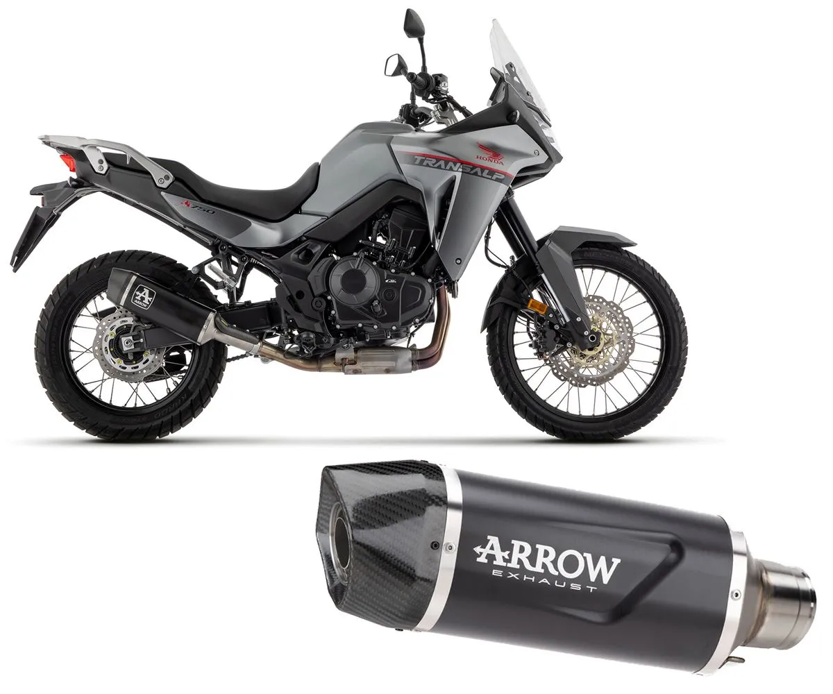 Scarico Arrow Indy Race Evo Allum Dark Fondello Carb Honda Xl 750 Transalp 2023 > 2024-72645AKN-388412