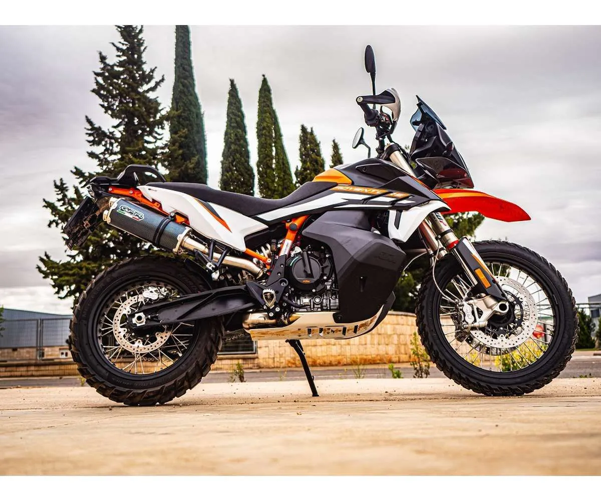 Terminale Di Scarico Gpr Dual Poppy Omologato Carbon Look Per Husqvarna Norden 901 2022 > 2024-HU.57.DUAL.PO-387294