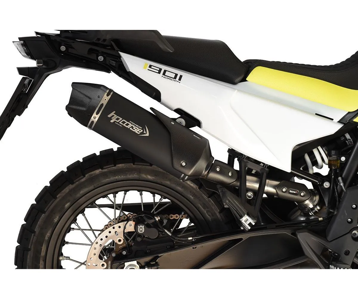 Terminale Di Scarico Hp Corse Sp-1 Carbon Short Black Husqvarna Norden 901 2022 > 2024-HU901NOSP1C300C-AB-300264