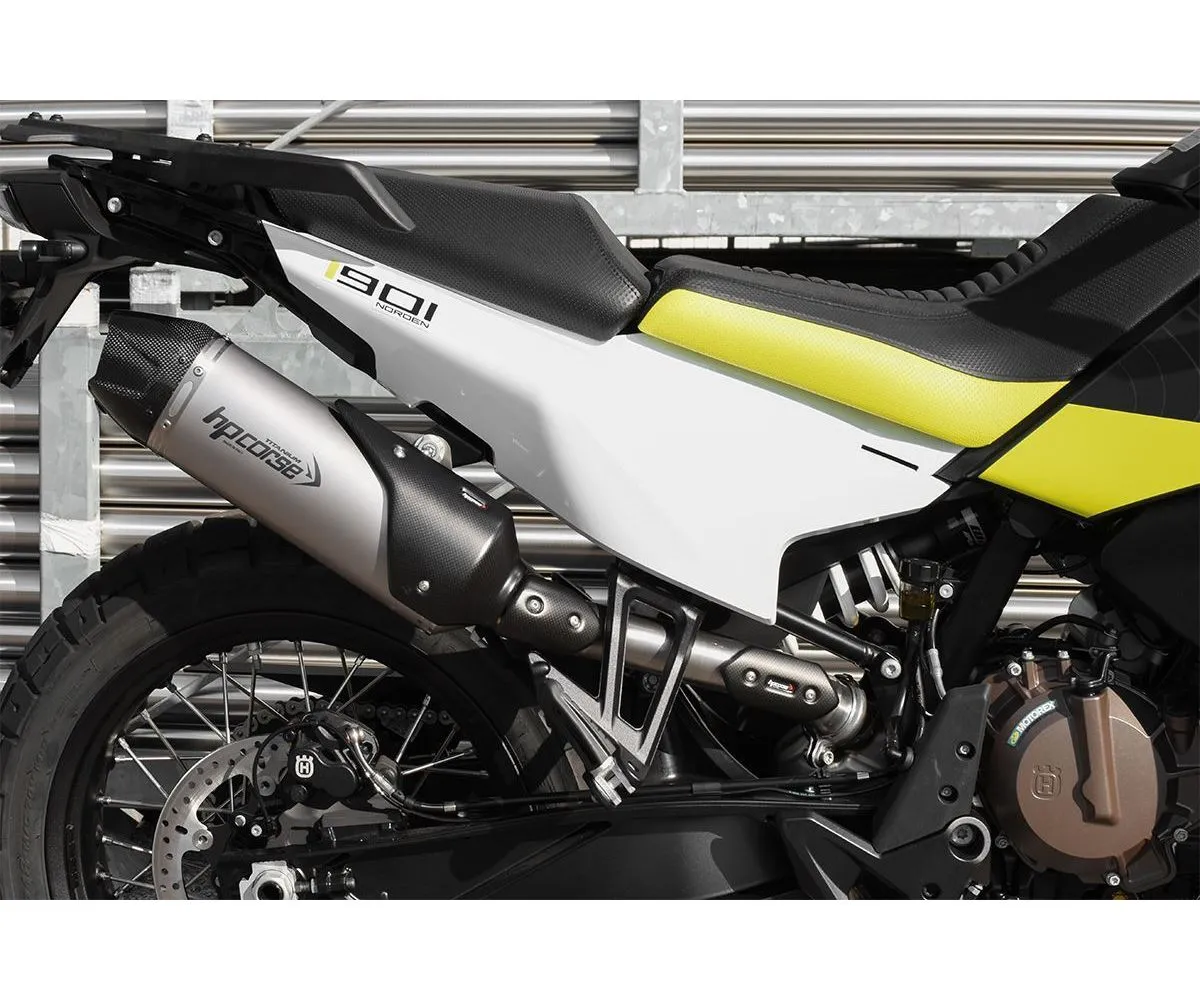 Terminale Di Scarico Hp Corse Sp-1 Carbon Short Titanium Husqvarna Norden 901 2022 > 2024-HU901NOSP1C300T-AB-300263