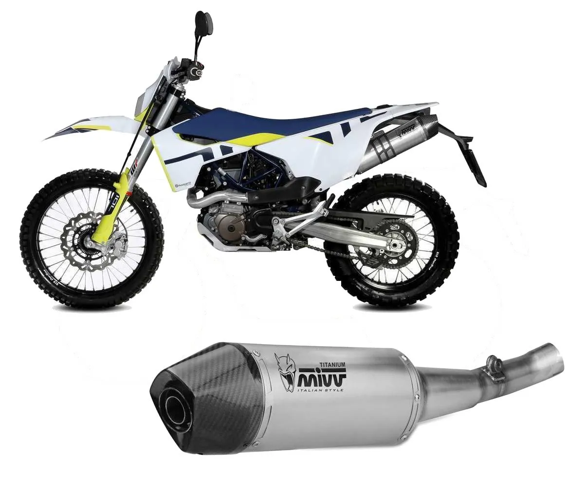 Terminale Di Scarico Mivv Oval Titanio Per Husqvarna 701 Enduro / Supermoto 2021 > 2024-M.HU.010.L4C-329865
