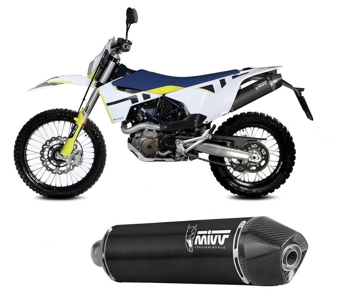 Terminale Di Scarico Mivv Oval Acciaio Nero Husqvarna 701 Enduro / Supermoto 2021 > 2024-M.HU.010.LXBC-382951