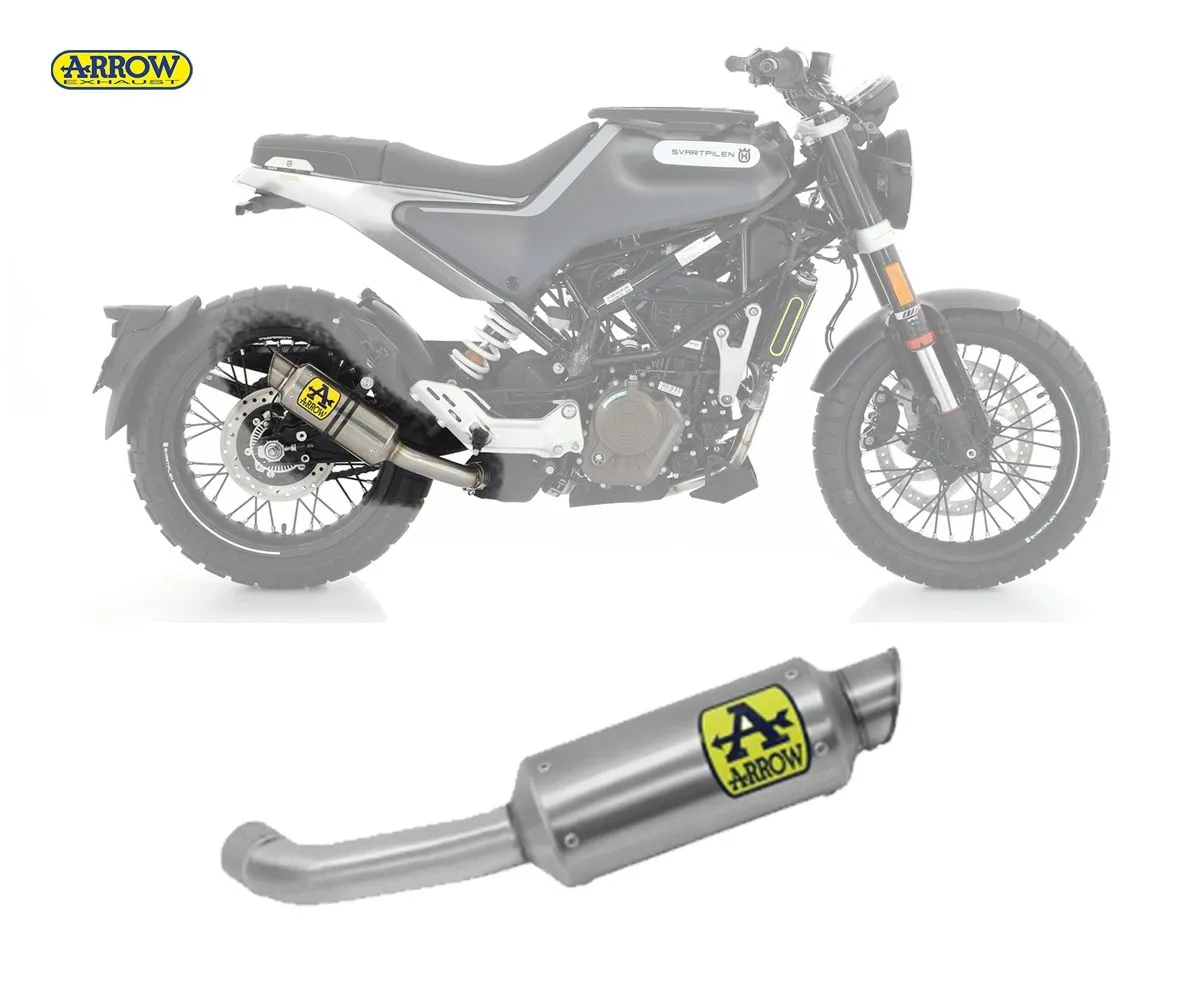 Terminale Scarico Arrow Gp2 Titanio Husqvarna Svartpilen 125 2021 > 2023-72636GP-241529