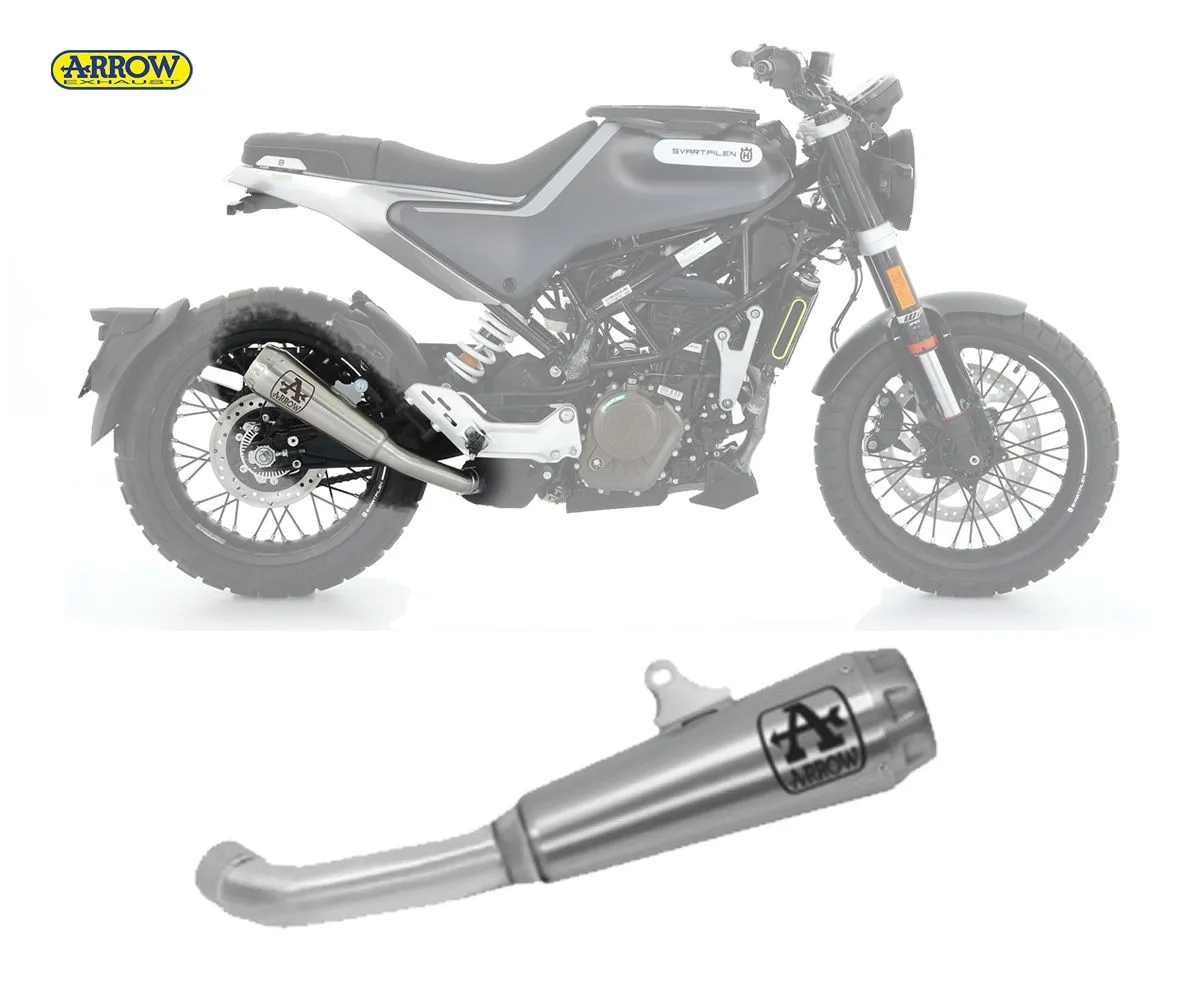 Terminale Scarico Arrow Pro-race Nichrom Husqvarna Svartpilen 125 2021 > 2023-72636PRI-241527