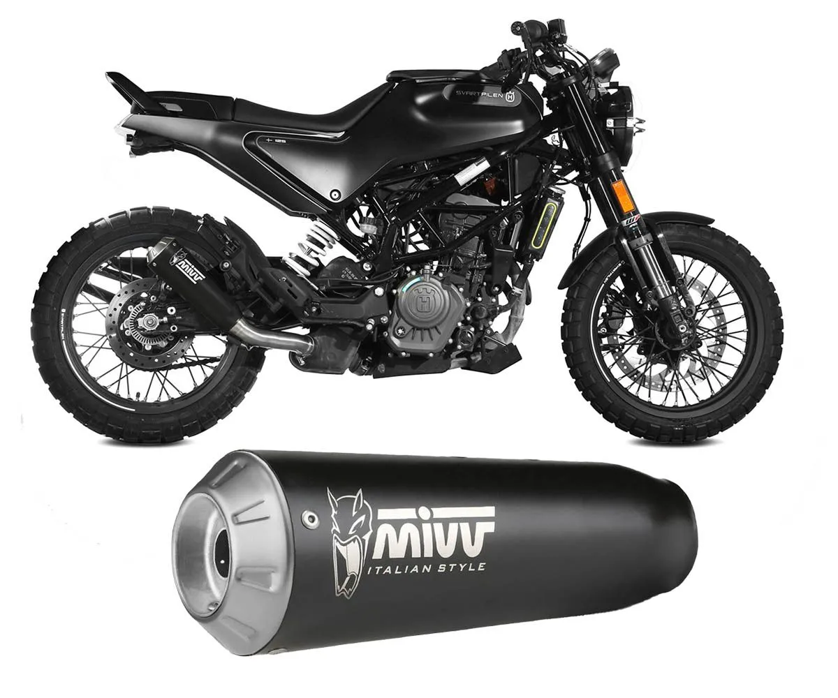 Terminale Di Scarico Mivv X-m1 Nero Per Husqvarna Svartpilen 125 2021 > 2023-HU.005.LC4B-388493
