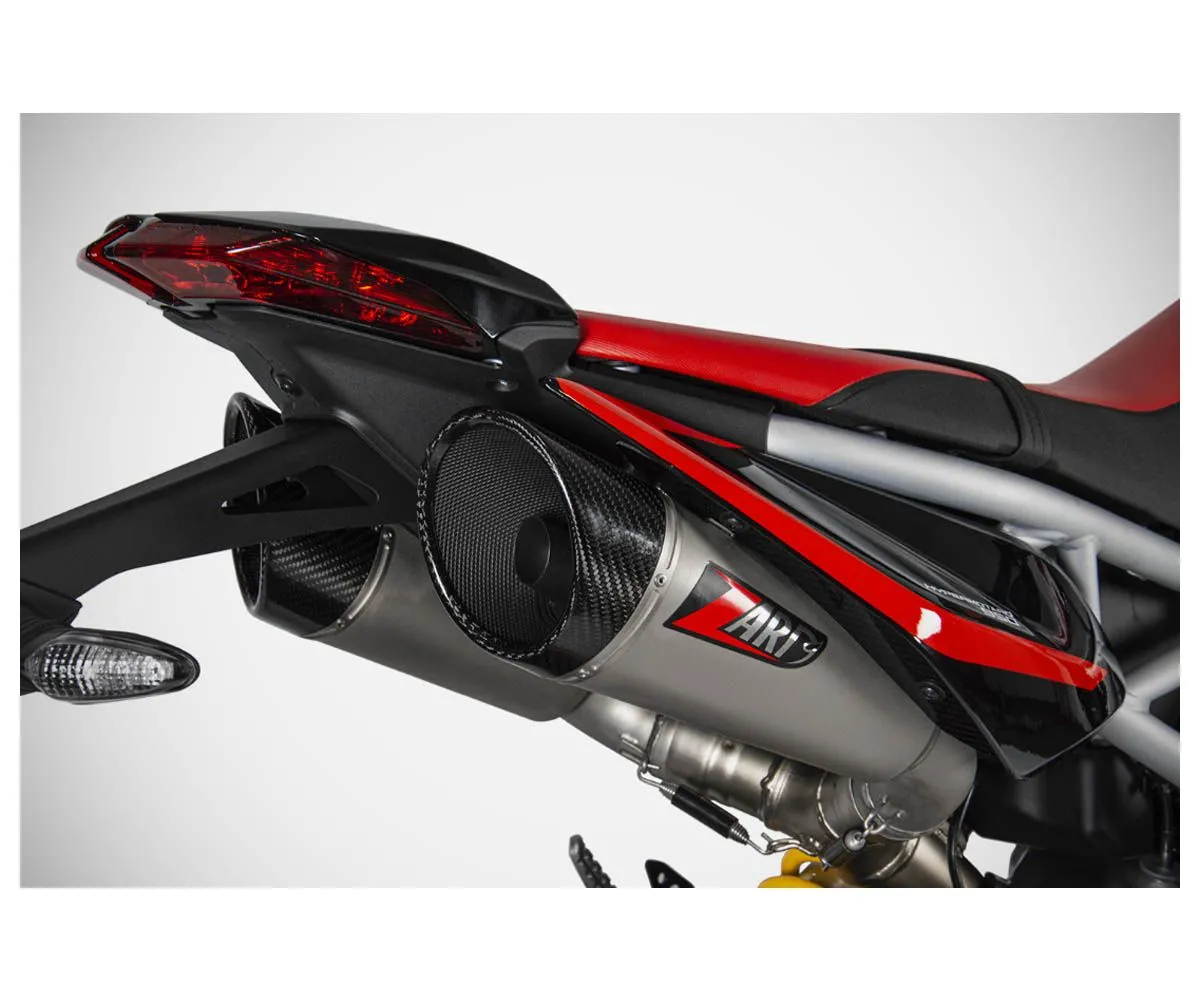 Terminale Di Scarico Zard E5 Acciaio Inox Black Ducati Hypermotard 950/sp 2018 > 2024-ZDU127S10SSO-301158