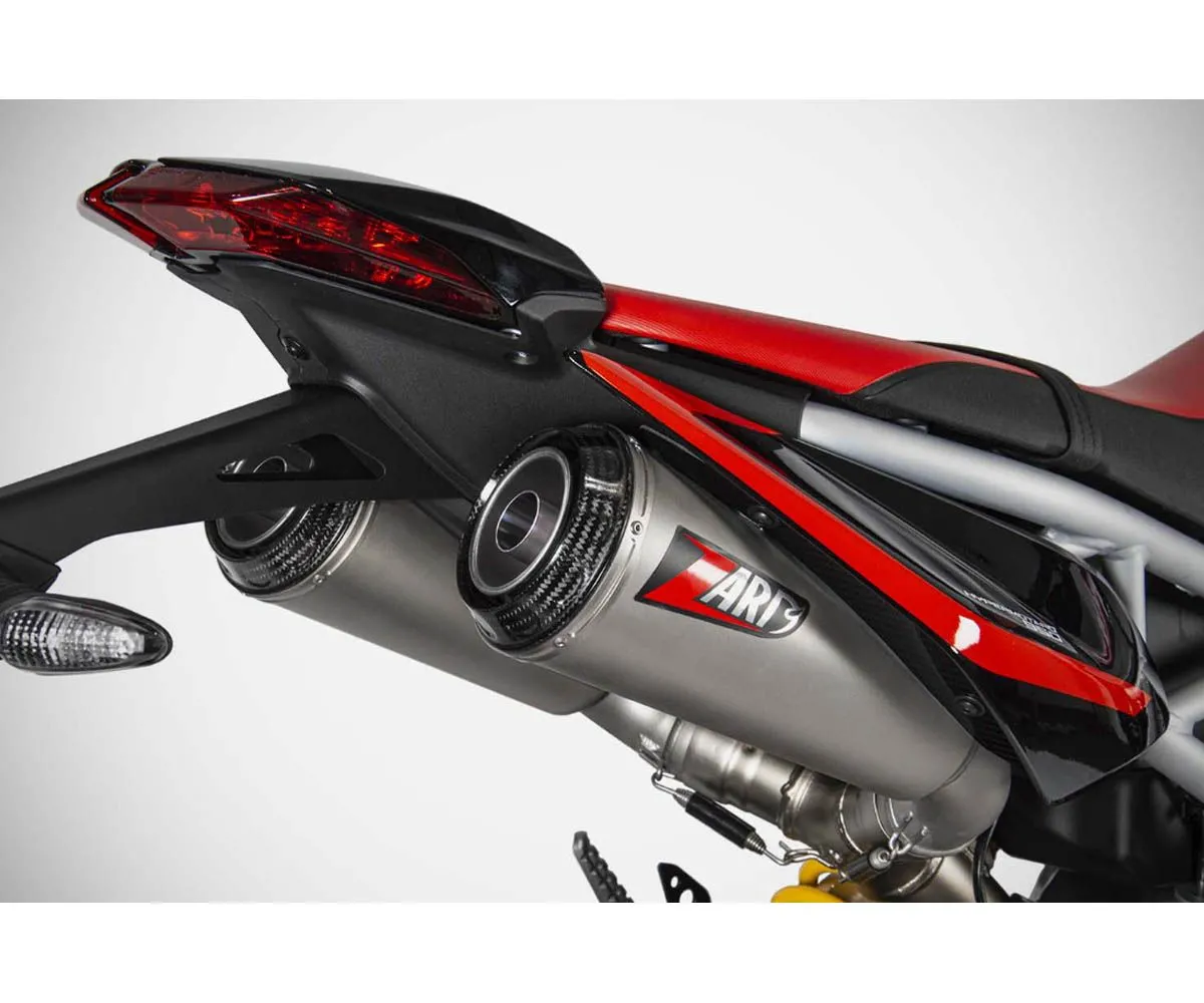 Terminale Di Scarico Zard Top Gun Carbonio Ducati Hypermotard 950/sp 2019 > 2022-ZDU128S10SCR-301160