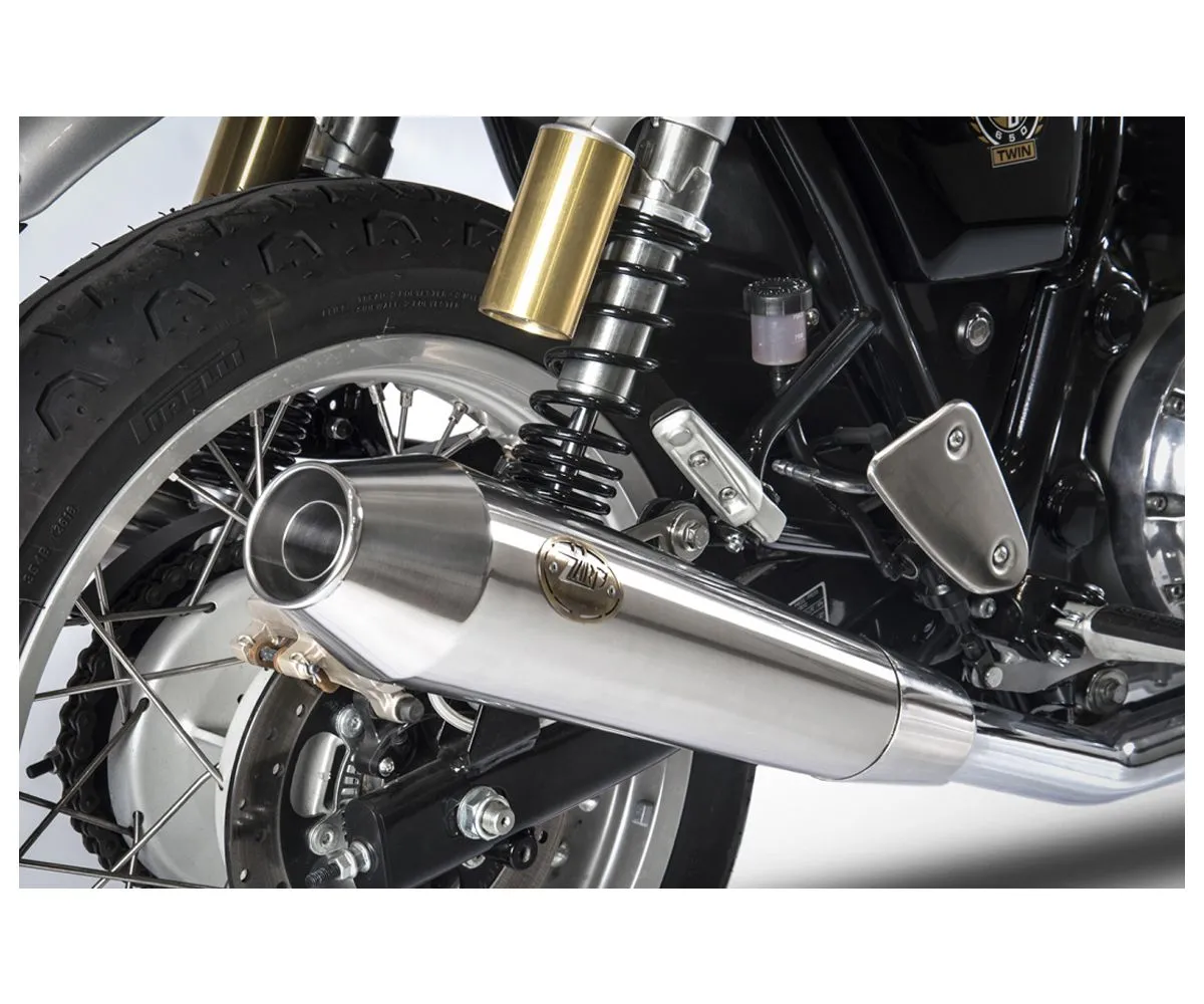 Terminale Di Scarico Zard Conico Acciaio Inox Royal Enfield Continental Gt 2021 > 2022-ZRE001S10SSO-P-301182