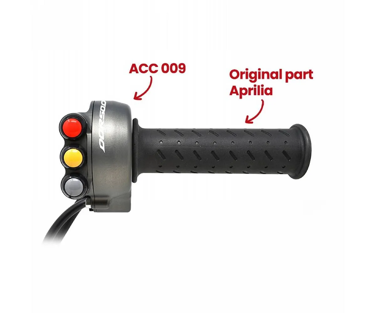 Comando Gas Con Pulsantiera Integrata Jetprime Titanio Per Aprilia Dorsoduro 900 2017 > 2018-JP-ACC-009-DD-T-391297