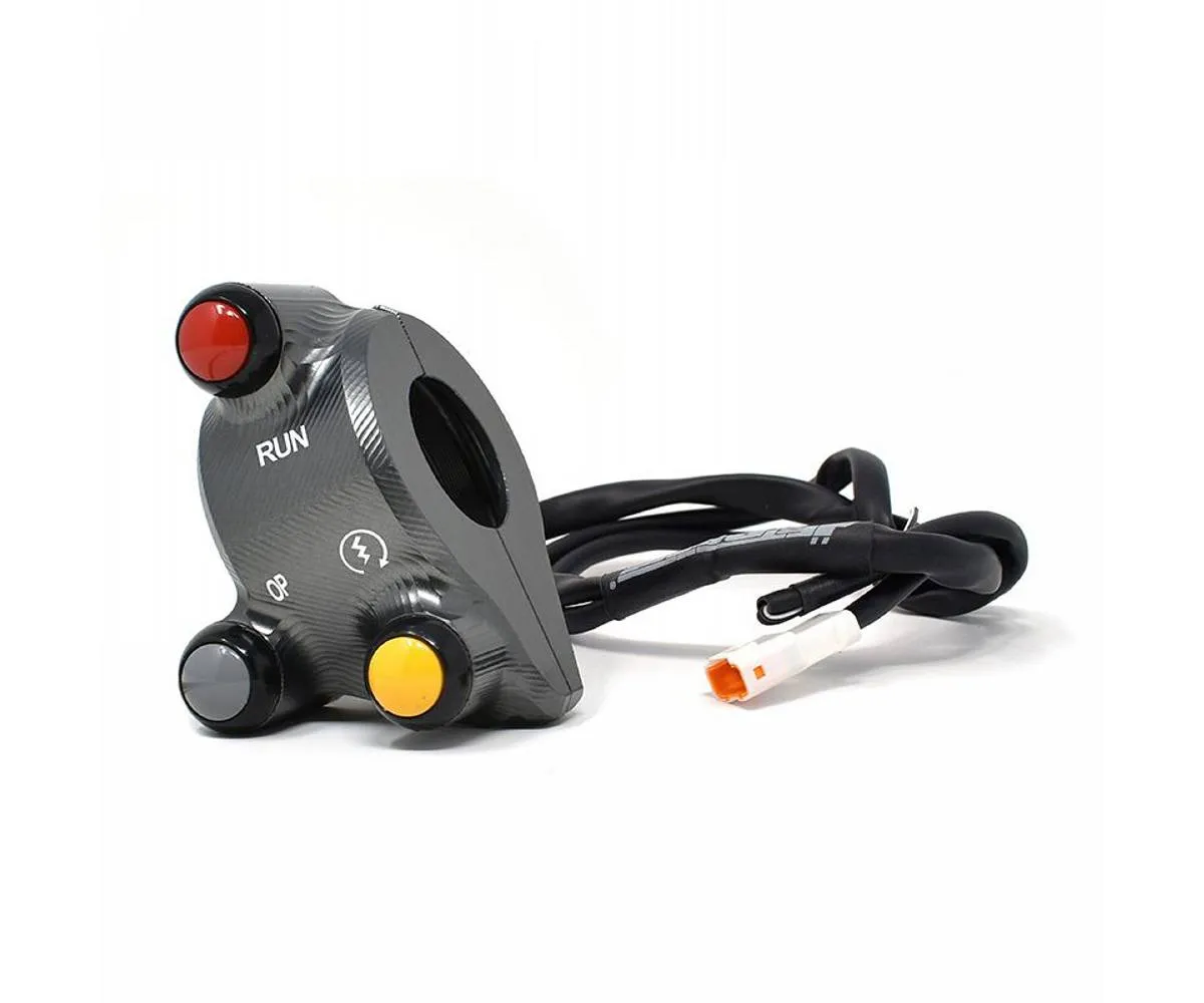 Comando Gas Con Pulsantiera Integrata Jetprime Titanio Per Ducati Hypermotard 821/ Sp 2013 > 2016-JP-ACC-060-T-391315