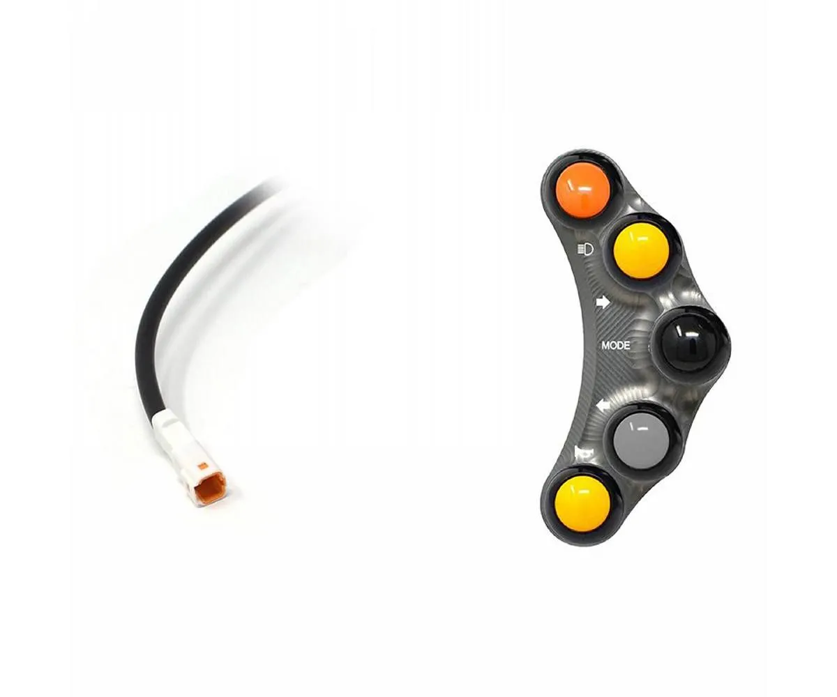 Pulsantiera Sinistra Stradale Jetprime Titanio Per Ducati Superbike Panigale 1299 / S/r 2015 > 2018-JP-PLS-005-T-390812