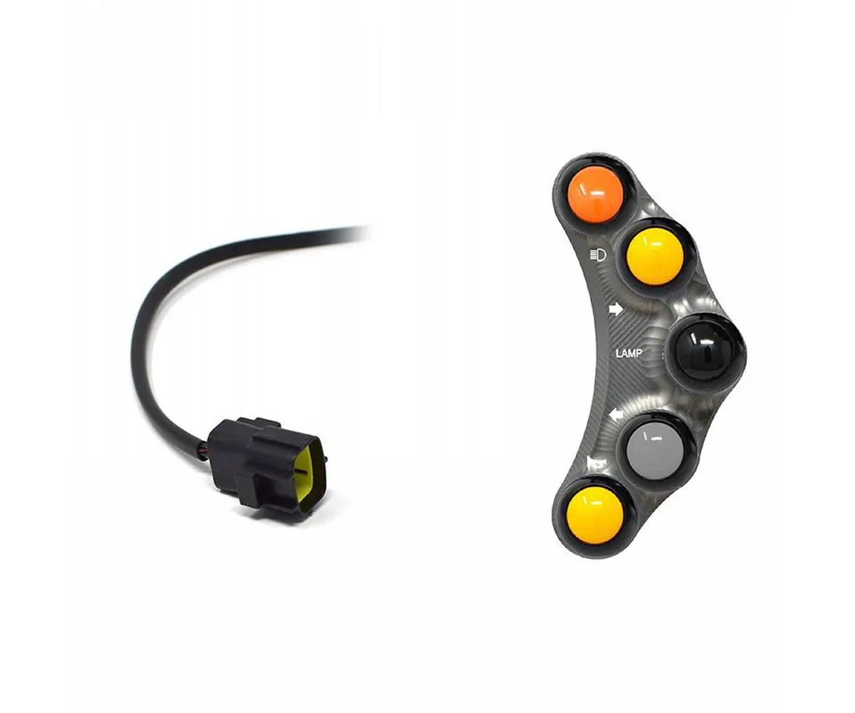 Pulsantiera Sinistra Stradale Jetprime Titanio Per Ducati Superbike 999 / R/s 2003 > 2007-JP-PLS-025-T-390937