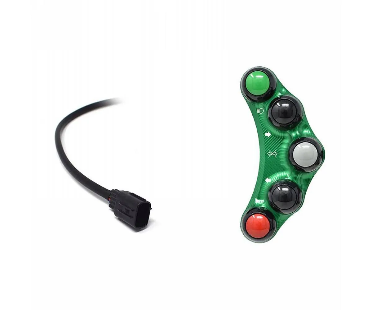 Pulsantiera Sinistra Stradale Jetprime Verde Per Kawasaki Ninja H2 R Pff/pgf 2015 > 2016-JP-PLS-034-V-390968