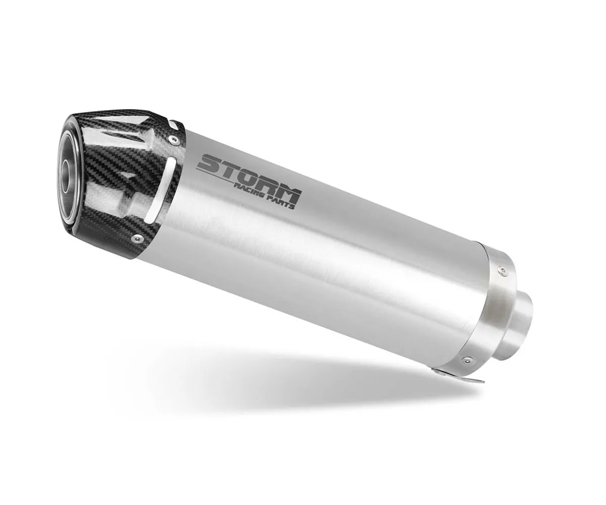 Coppia Di Terminali Di Scarico Storm Gp Inox Coppa In Carbonio Per Kawasaki Z1000 2003 > 2006-74.K.010.LXSC-388574