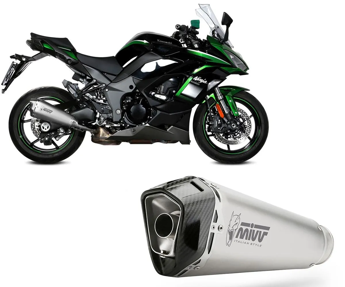 Terminale Di Scarico Mivv Delta Race Acciaio Per Kawasaki Ninja 1000 Sx/tourer 2020 > 2024-K.054.LDRX-290315