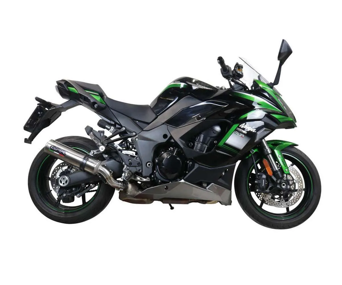 Terminale Di Scarico Gpr M3 Titanium Natural Omologato Titanio Satinato Per Kawasaki Ninja 1000 Sx 2021 > 2024-K.180.E5.M3.TN-387403
