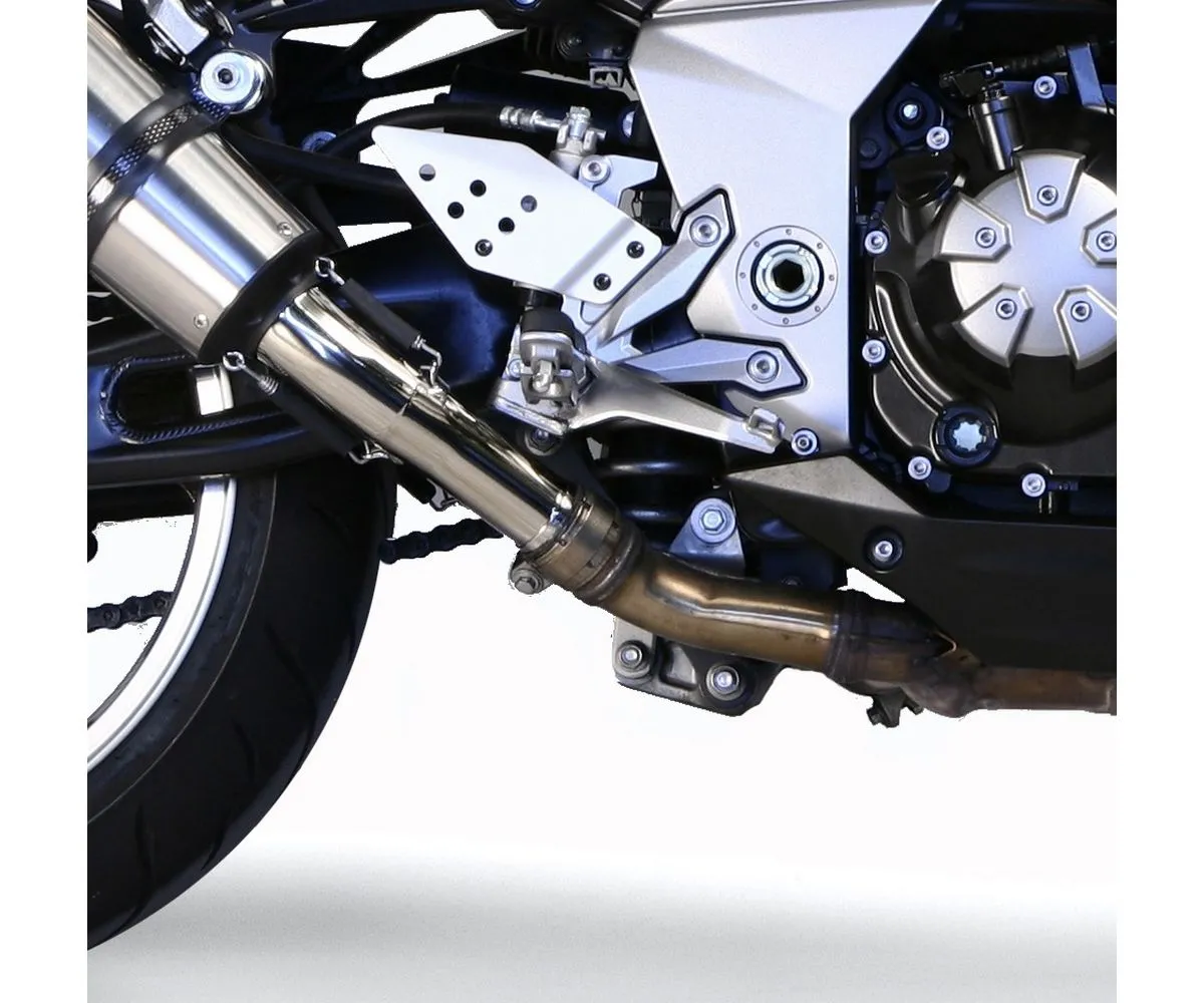 Coppia Terminali Di Scarico Gpr Furore Poppy Omologato Nero Opaco Per Kawasaki Z 1000 2007 > 2009-K.80.FUPO-291636