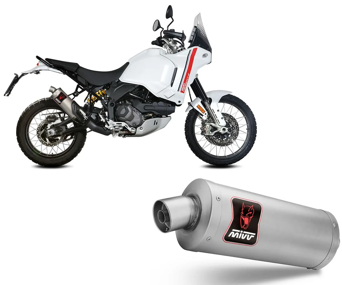 Terminale Di Scarico Mivv Dakar Titanio Per Ducati Desertx 2022 > 2024-D.053.LDKT-299573