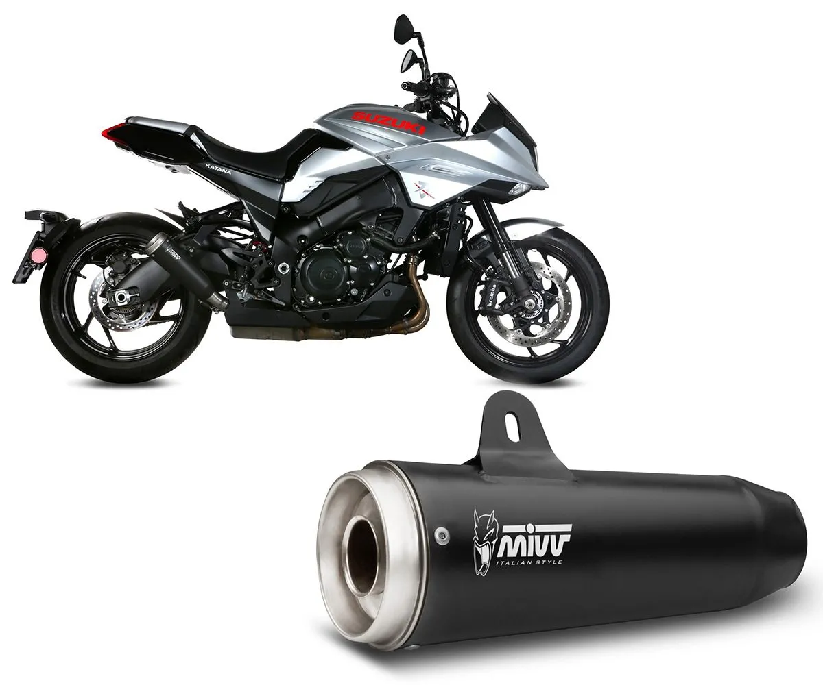 Terminale Di Scarico Mivv Ghibli Black Per Suzuki Katana 2019 > 2023-S.056.LGB-299566