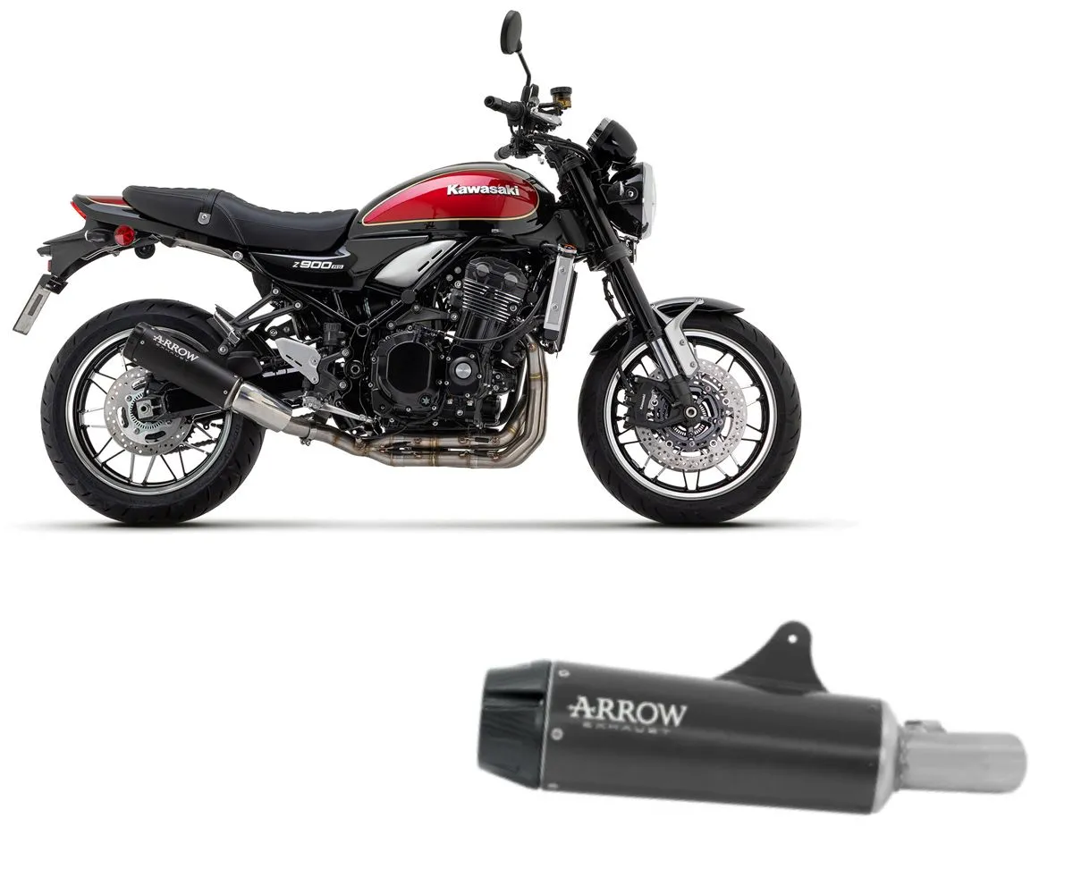 Kit Terminale Rebel Arrow Fondello In Carbonio Per Kawasaki Z 900 Rs 2022 > 2024-74506RB-300924