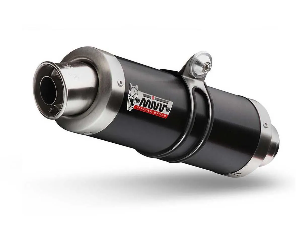 2 Terminali Di Scarico Mivv Gp Acciaio Nero Per Kawasaki Zx-10 R 2006 > 2007-UK.016.LXB-329872