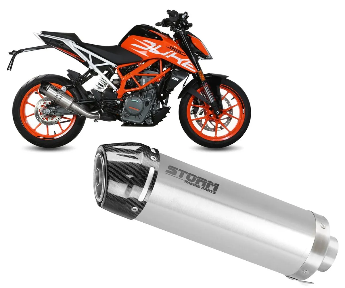 Terminale Di Scarico Storm Gp Inox Coppa In Carbonio Per Ktm 390 Duke 2017 > 2020-74.KT.019.LXSC-388587