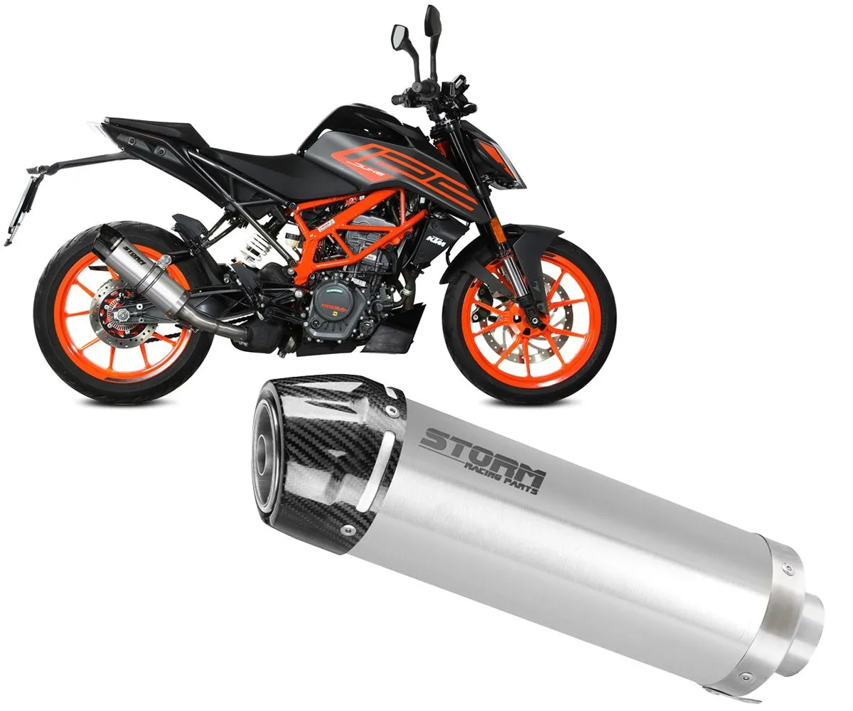 Terminale Di Scarico Storm Gp Inox Coppa In Carbonio Per Ktm 125 Duke 2021 > 2023-74.KT.025.LXSC-388581