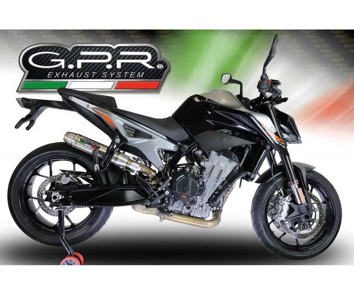 Terminale Di Scarico Gpr Deeptone Inox Racing Inox Satinato Per Ktm Duke 790 2021 > 2024-KT.107.RACE.DE-387484