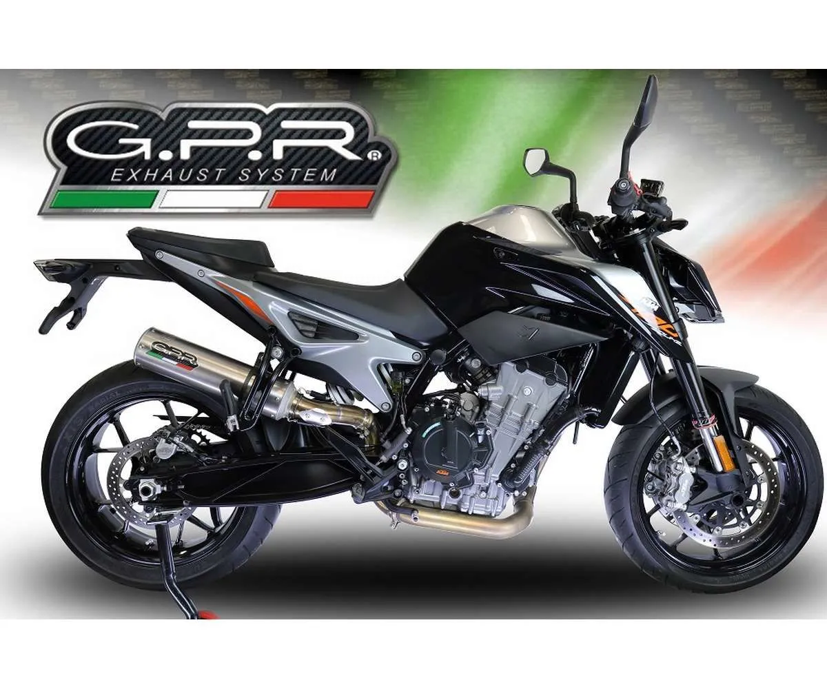 Terminale Di Scarico Gpr M3 Inox Racing Inox 304 Satinato Per Ktm Duke 790 2021 > 2024-KT.107.RACE.M3.INOX-387488