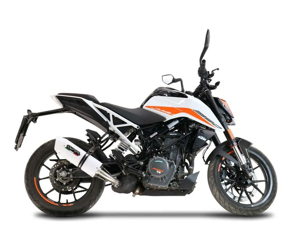 Terminale Di Scarico Gpr Albus Evo4 Omologato Bianco Lucido Per Ktm Duke 390 2021 > 2023-KT.208.ALBE5-387439
