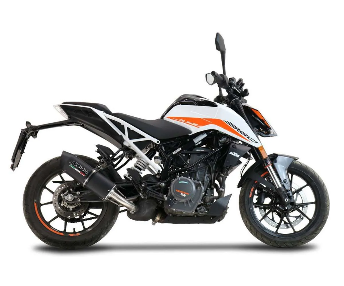 Terminale Di Scarico Gpr Furore Evo4 Nero Omologato Nero Opaco Per Ktm Duke 390 2021 > 2023-KT.208.FNE5-387441