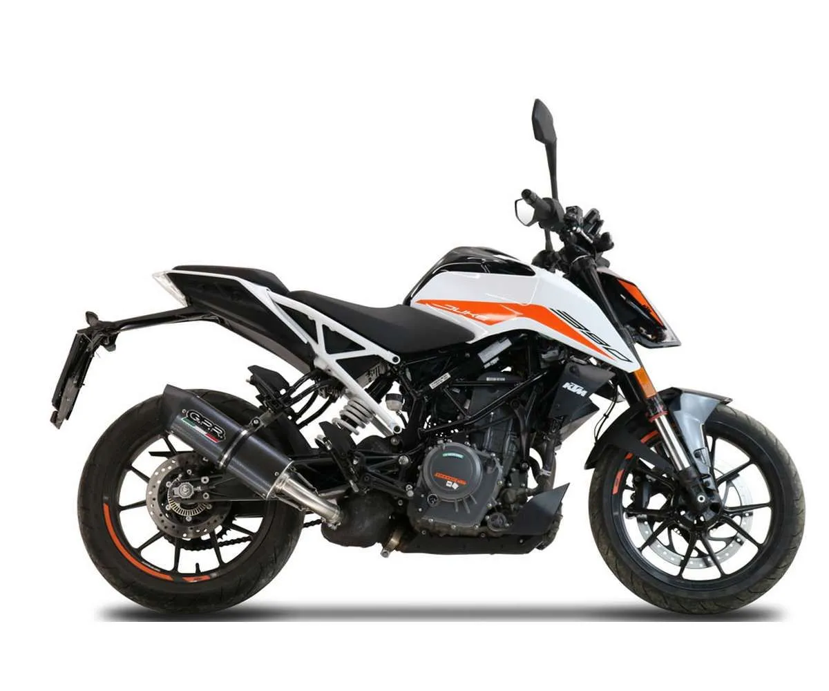 Terminale Di Scarico Gpr Furore Evo4 Poppy Omologato Nero Opaco Per Ktm Duke 125 2021 > 2023-KT.209.FP4-387425