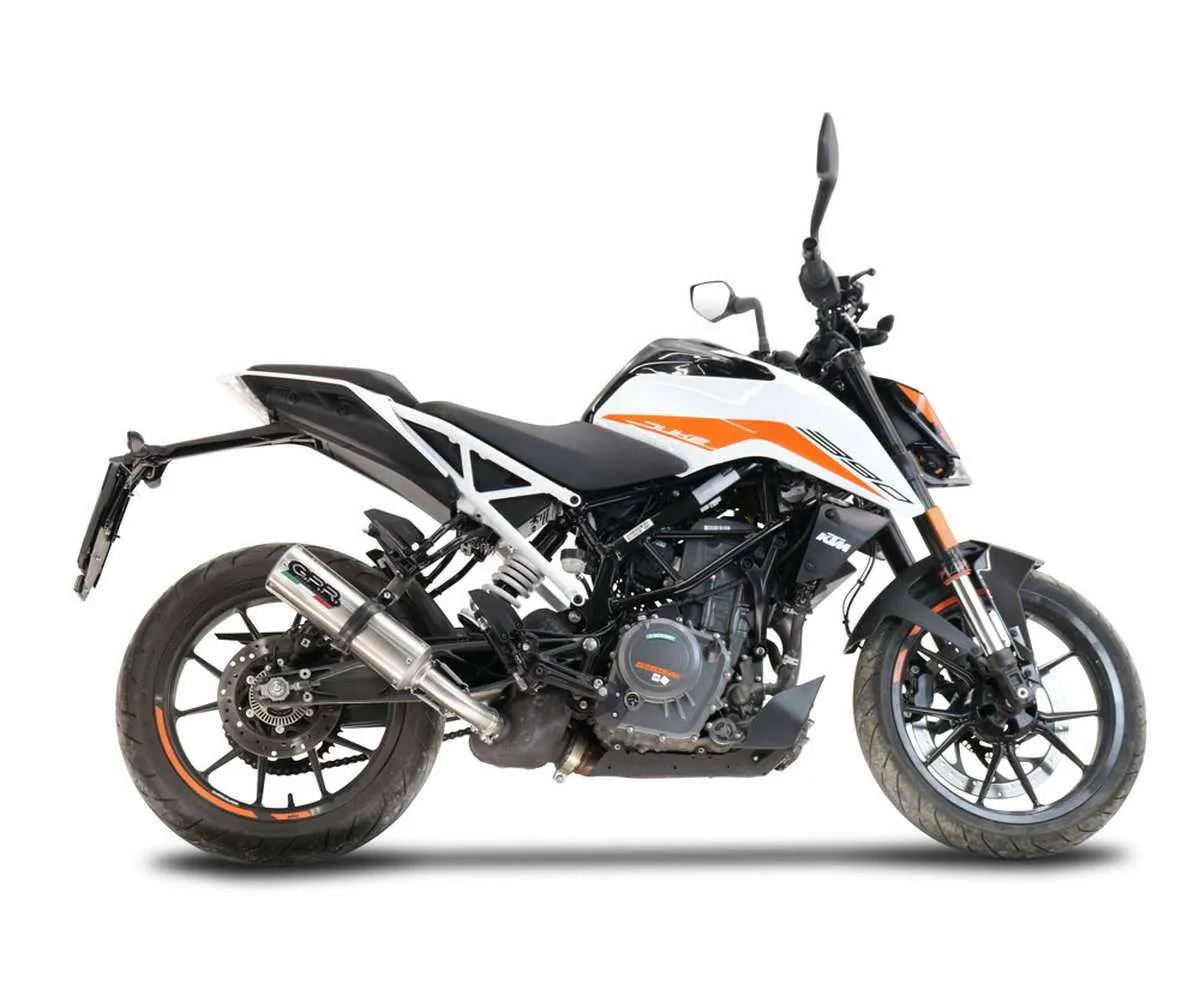 Terminale Di Scarico Gpr M3 Inox Omologato Inox 304 Satinato Per Ktm Duke 125 2021 > 2023-KT.209.M3.INOX-387429