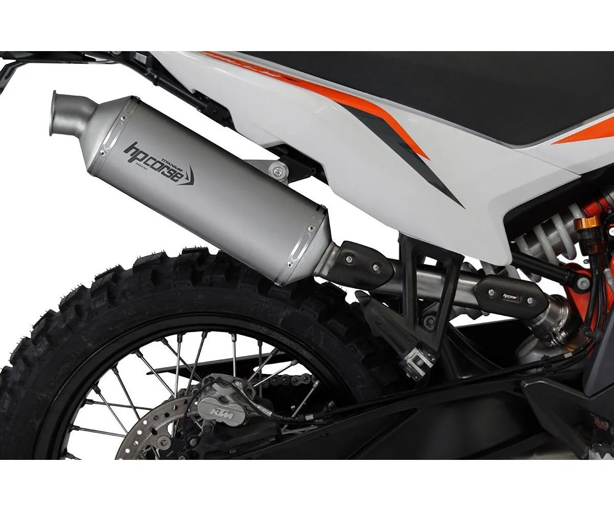 Terminale Di Scarico Hp Corse Sp-1 Short Titanium Per Ktm 890 Adventure 2021 > 2024-KT89ADVSP1300T-AB-300265