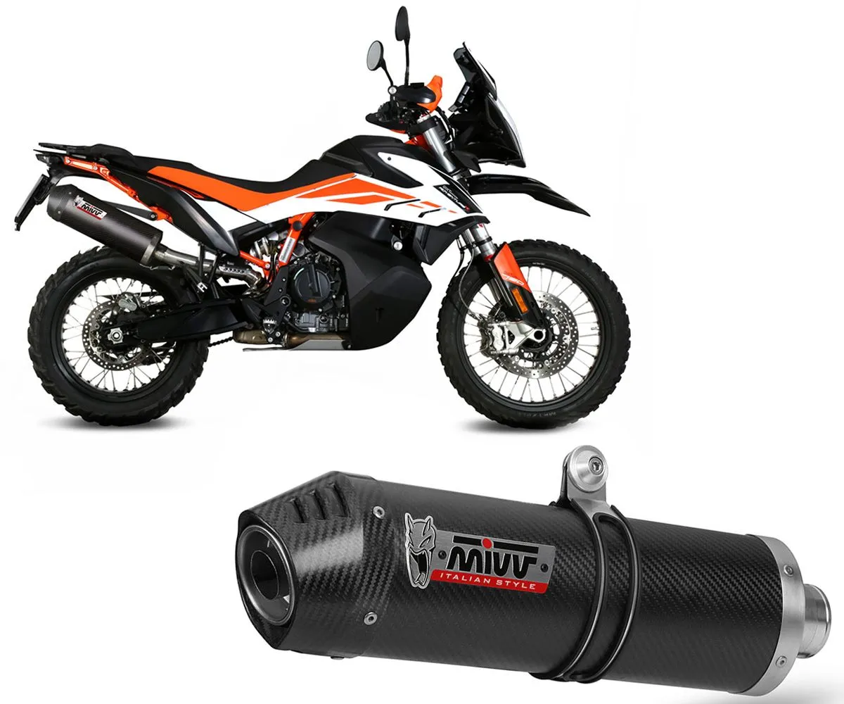Terminale Di Scarico Mivv Oval Carbon Per Ktm 890 Adventure/r 2020 > 2024-KT.021.LEC-299577