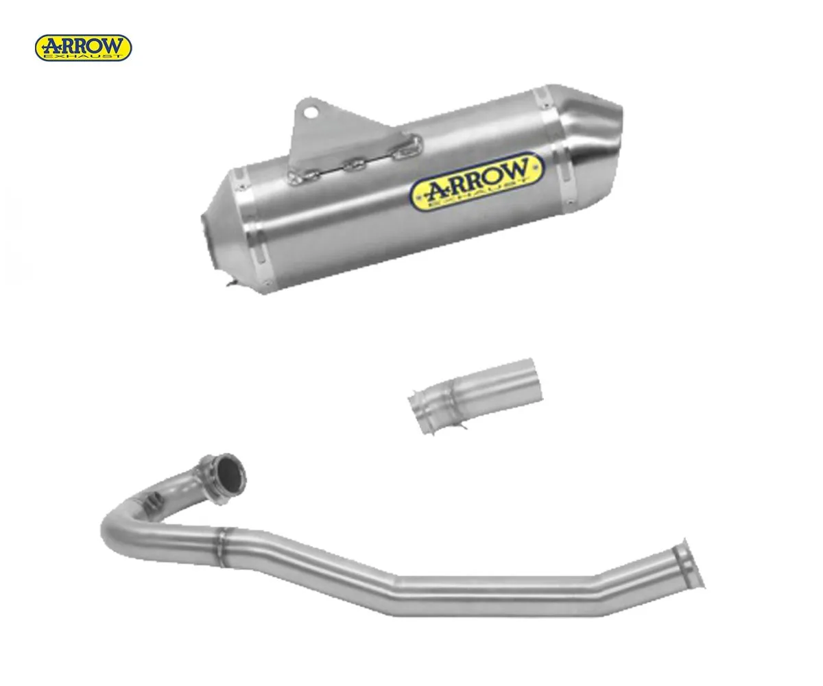 Scarico Completo Arrow Race-tech Steel Cap Alluminio Ktm 690 Smc R 2021 > 2024-72624AO--72156PD--72157PD-234666