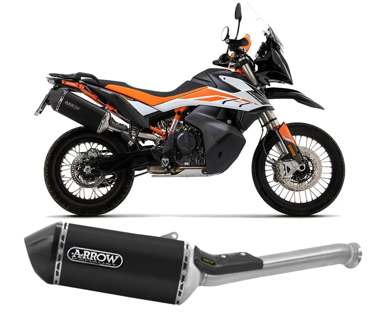 Terminale Scarico Arrow Sonora Titanio Nero Ktm 790 Adventure R 2019 > 2020-72508SKN-289446